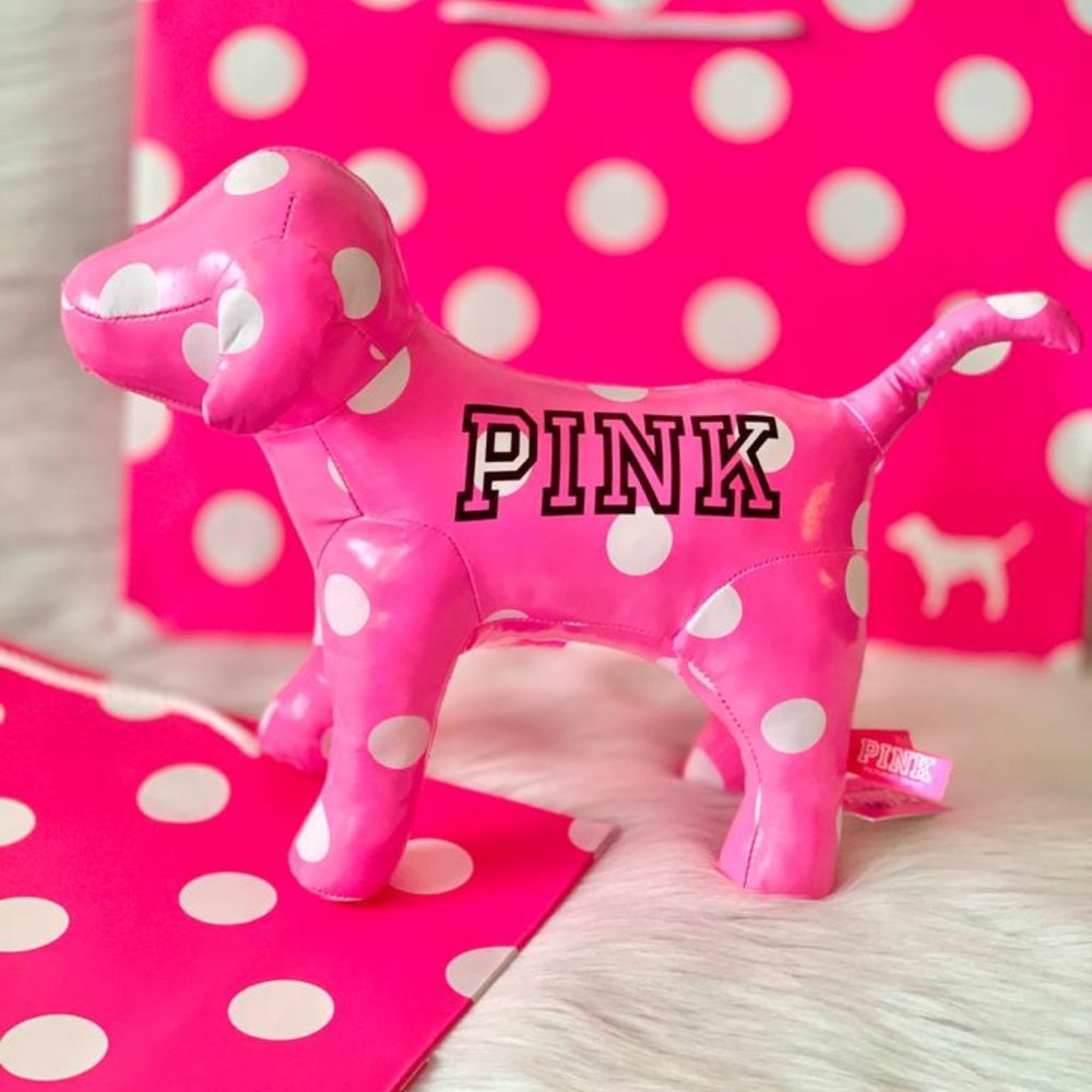 V.S PINK 13" Plush Dog 2017 HOLIDAY BUS TOUR